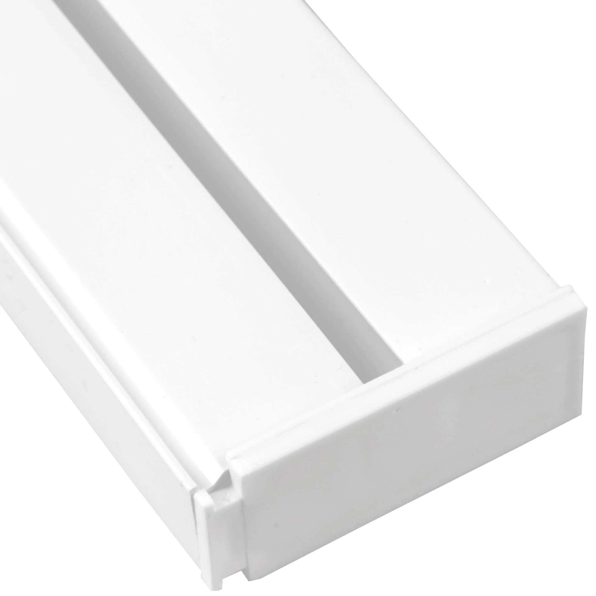 Bestlivings Seitendeckel für Gardinenschienen – 2er-Set, Kunststoff, weiß